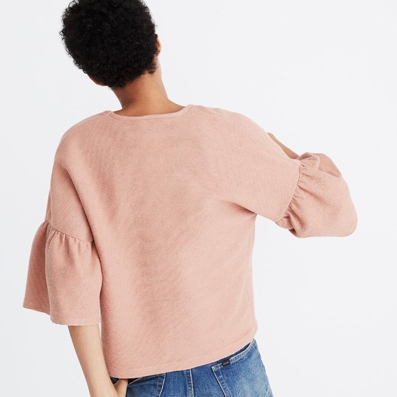 Madewell Texture & Thread Gathered-Sleeve Top - Picture 4 of 7